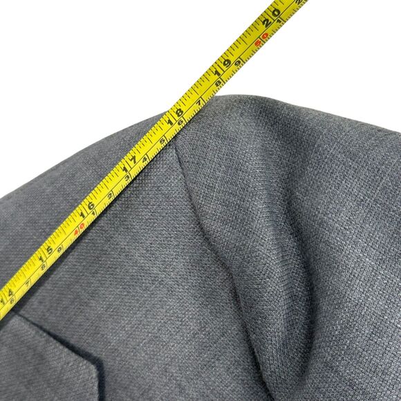 hart schaffner marx Blue Woven Blazer Mens Tailored Uchimura 1985 - Picture 9 of 13